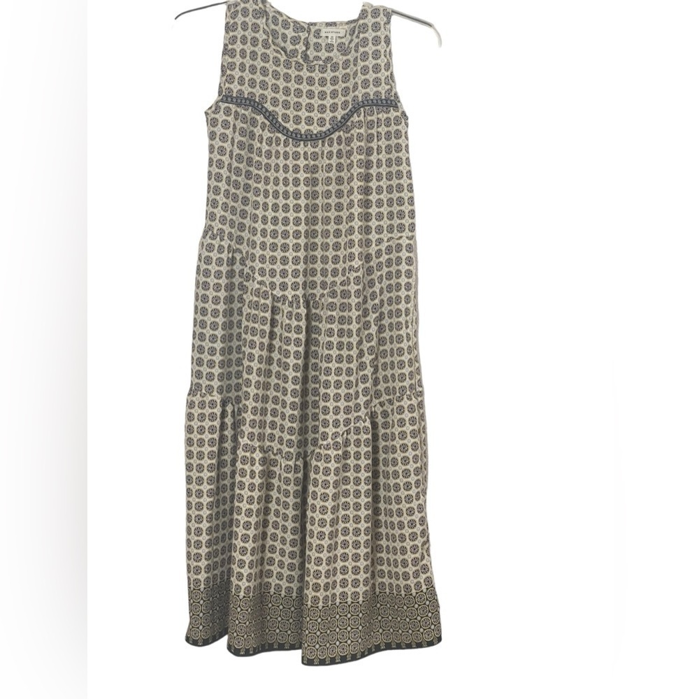 Max Studio sleeveless prairie style long dress. Size XS GUC - Picture 2 of 14